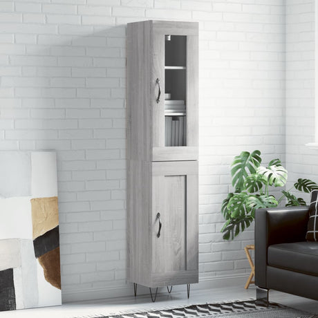 Highboard 34.5X34X180 Cm Engineered Wood