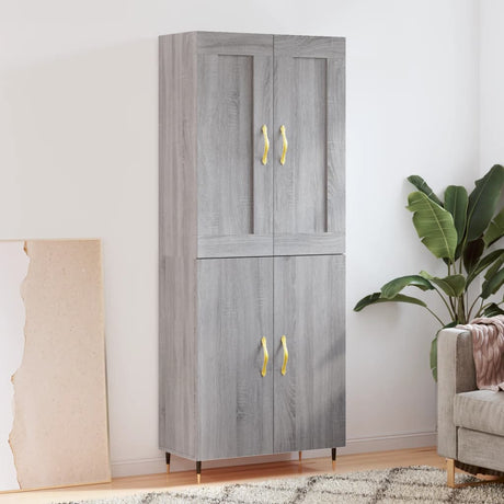 Highboard 69.5X34X180 Cm Engineered Wood