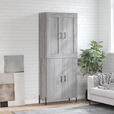 Highboard 69.5X34X180 Cm Engineered Wood