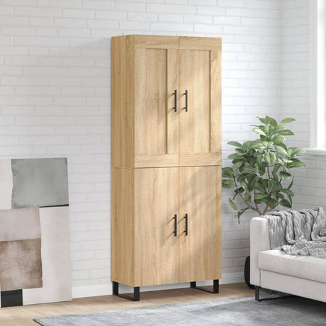 Highboard 69.5X34X180 Cm Engineered Wood