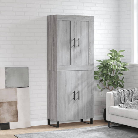 Highboard 69.5X34X180 Cm Engineered Wood