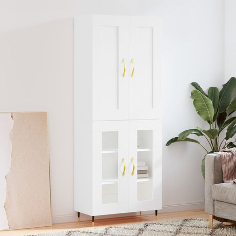 Highboard 69.5X34X180 Cm Engineered Wood