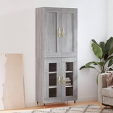 Highboard 69.5X34X180 Cm Engineered Wood