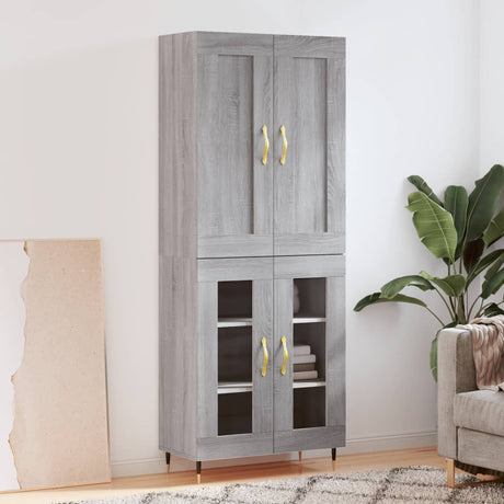 Highboard 69.5X34X180 Cm Engineered Wood