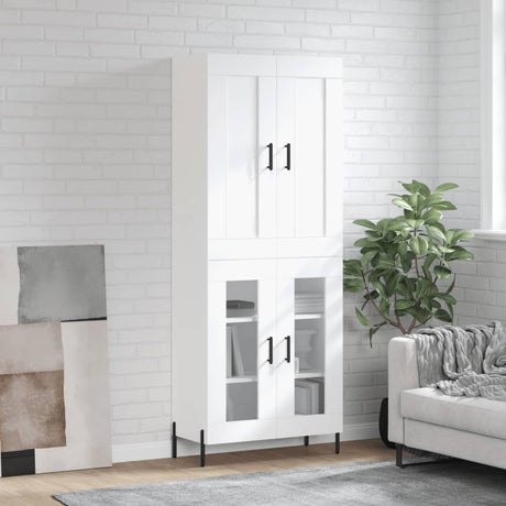 Highboard 69.5X34X180 Cm Engineered Wood