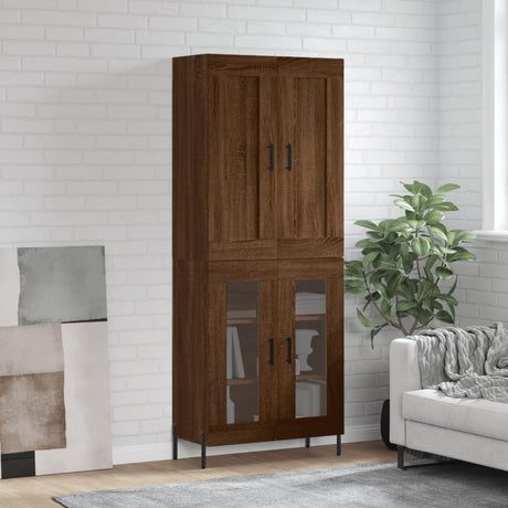 Highboard 69.5X34X180 Cm Engineered Wood