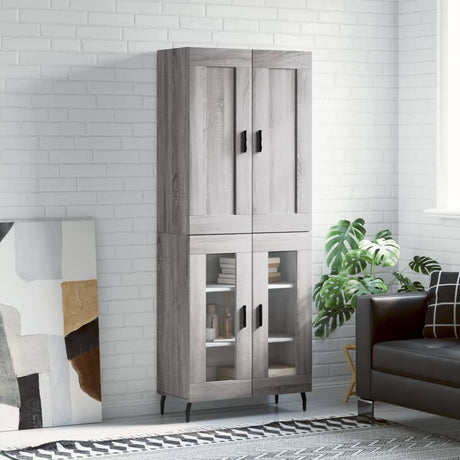 Highboard 69.5X34X180 Cm Engineered Wood