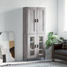 Highboard 69.5X34X180 Cm Engineered Wood
