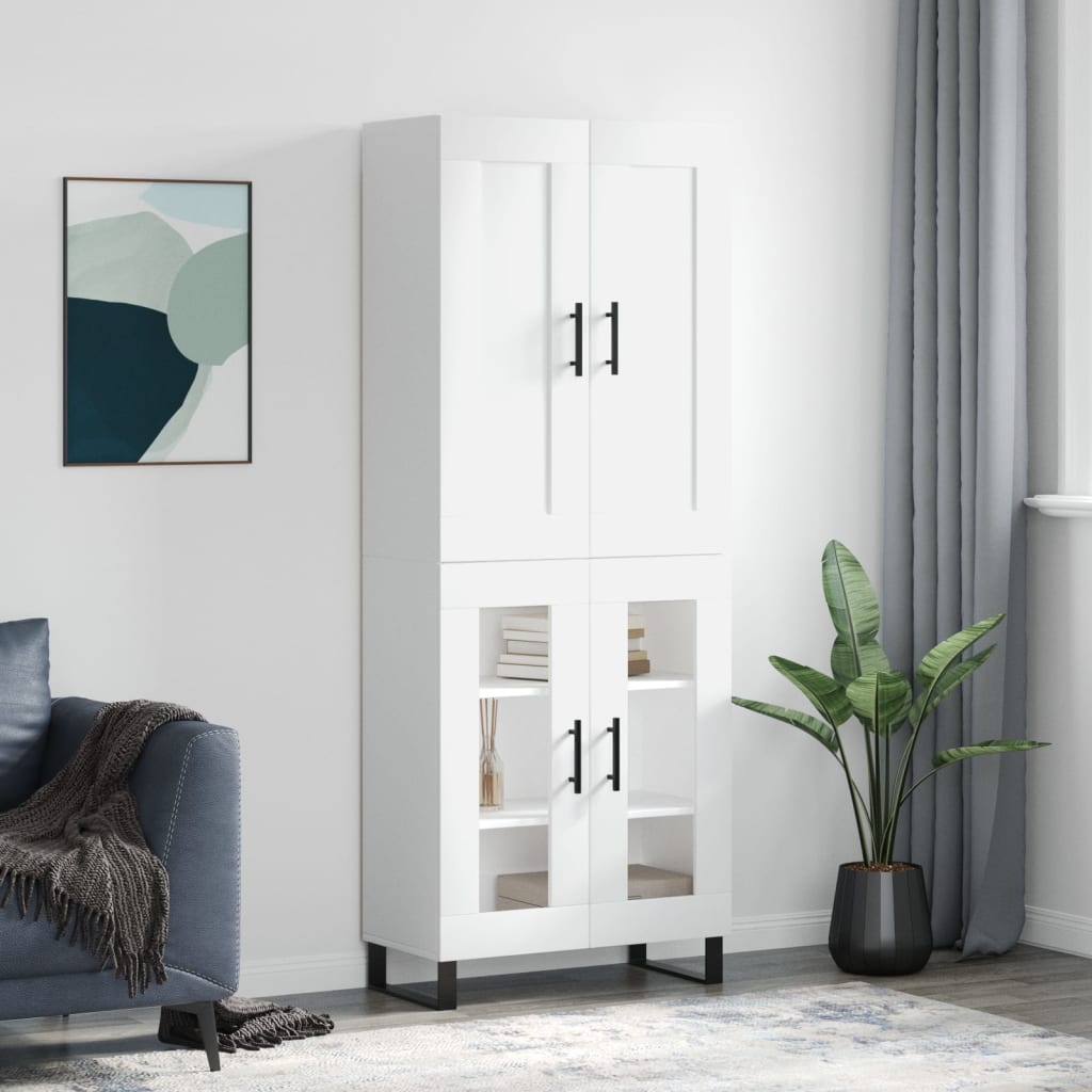 Highboard 69.5X34X180 Cm Engineered Wood