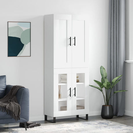 Highboard 69.5X34X180 Cm Engineered Wood