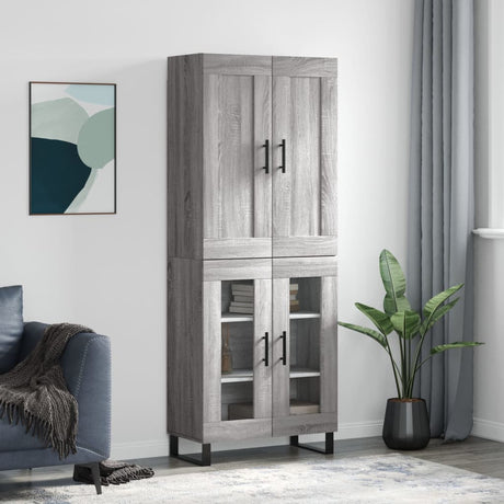 Highboard 69.5X34X180 Cm Engineered Wood