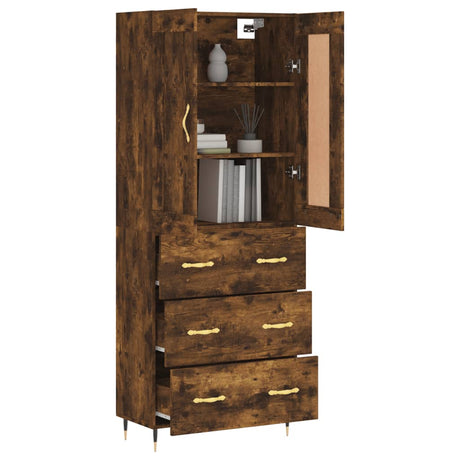Highboard 69.5X34X180 Cm Engineered Wood