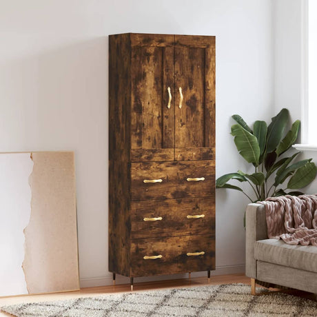 Highboard 69.5X34X180 Cm Engineered Wood