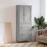 Highboard 69.5X34X180 Cm Engineered Wood