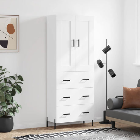 Highboard 69.5X34X180 Cm Engineered Wood