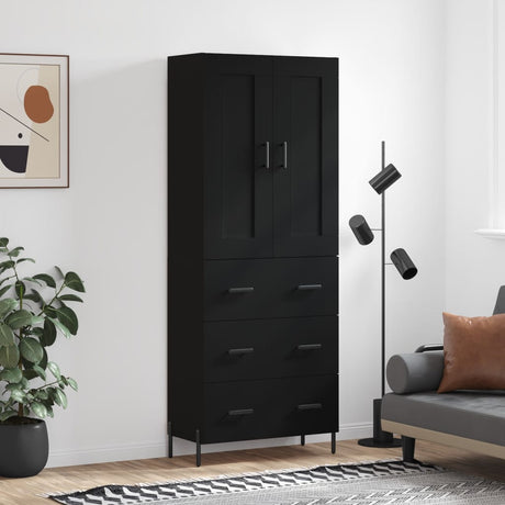 Highboard 69.5X34X180 Cm Engineered Wood