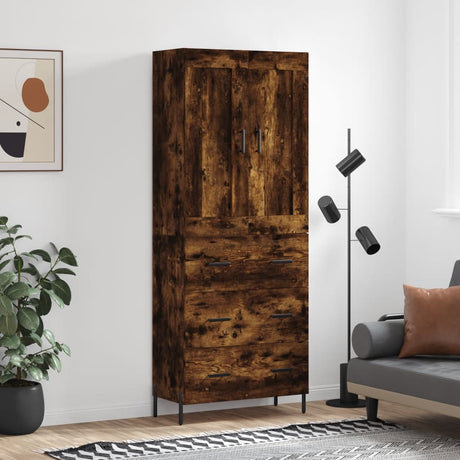 Highboard 69.5X34X180 Cm Engineered Wood