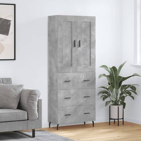 Highboard 69.5X34X180 Cm Engineered Wood