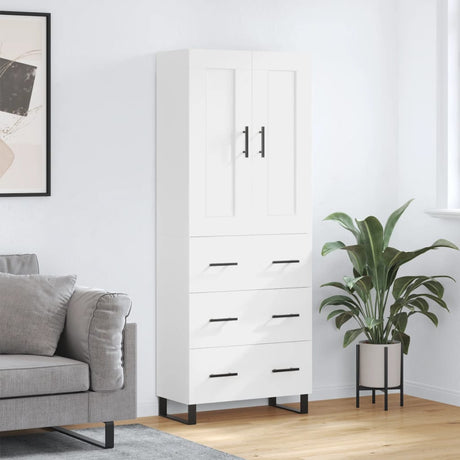 Highboard 69.5X34X180 Cm Engineered Wood
