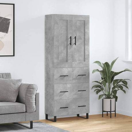 Highboard 69.5X34X180 Cm Engineered Wood