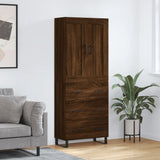 Highboard 69.5X34X180 Cm Engineered Wood