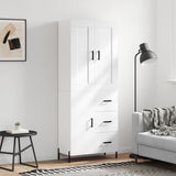 Highboard 69.5X34X180 Cm Engineered Wood