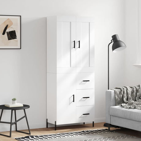 Highboard 69.5X34X180 Cm Engineered Wood