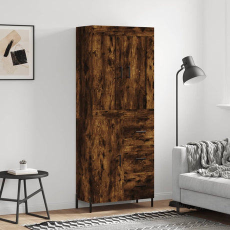 Highboard 69.5X34X180 Cm Engineered Wood
