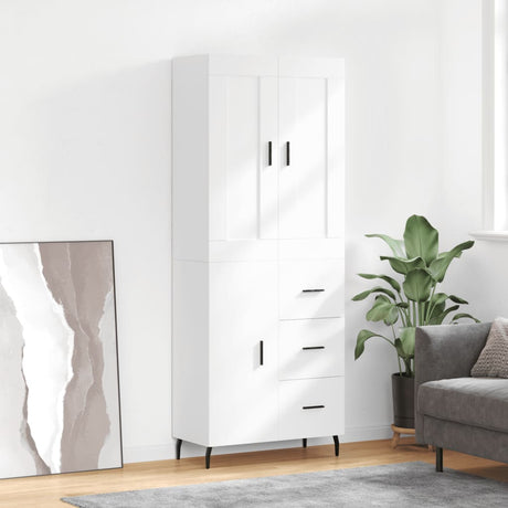 Highboard 69.5X34X180 Cm Engineered Wood