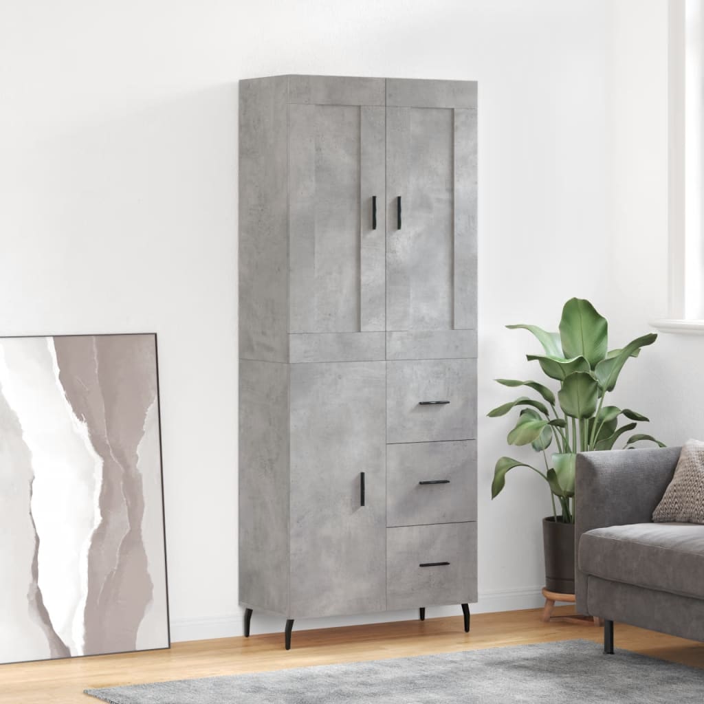 Highboard 69.5X34X180 Cm Engineered Wood