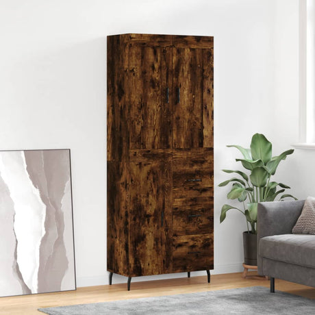 Highboard 69.5X34X180 Cm Engineered Wood