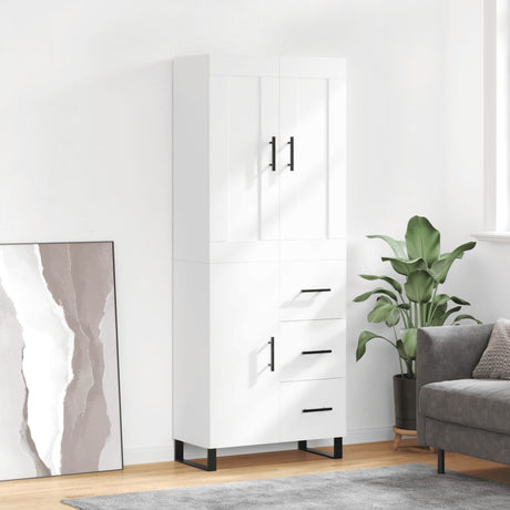 Highboard 69.5X34X180 Cm Engineered Wood