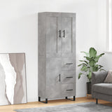 Highboard 69.5X34X180 Cm Engineered Wood