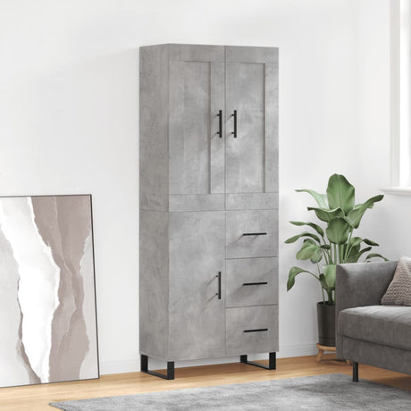 Highboard 69.5X34X180 Cm Engineered Wood
