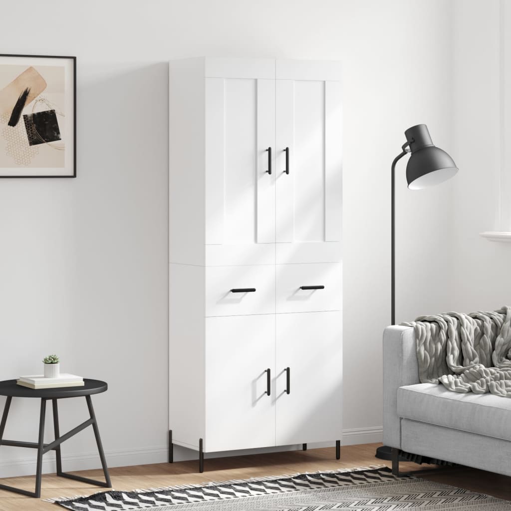 Highboard 69.5X34X180 Cm Engineered Wood