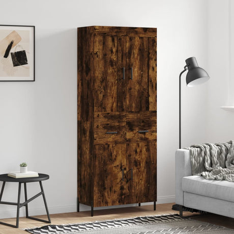 Highboard 69.5X34X180 Cm Engineered Wood