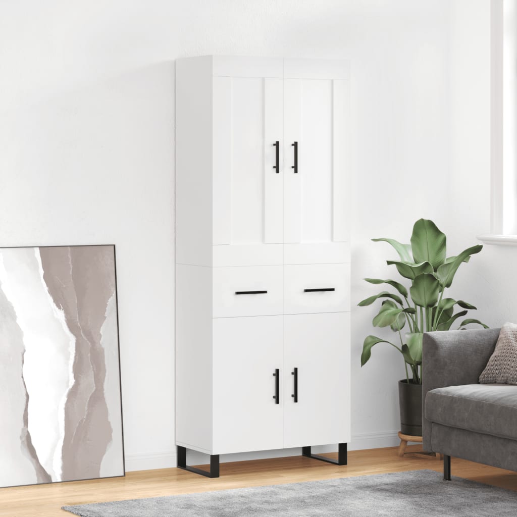 Highboard 69.5X34X180 Cm Engineered Wood