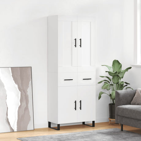 Highboard 69.5X34X180 Cm Engineered Wood