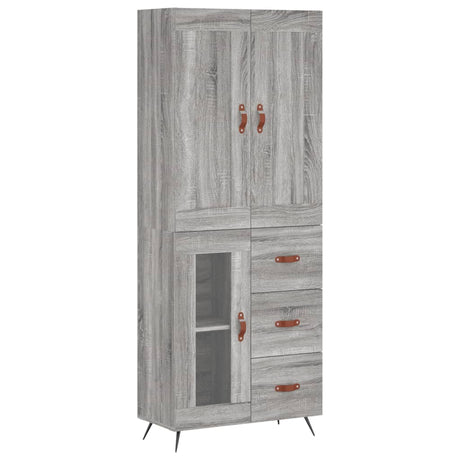 Highboard 69.5X34X180 Cm Engineered Wood