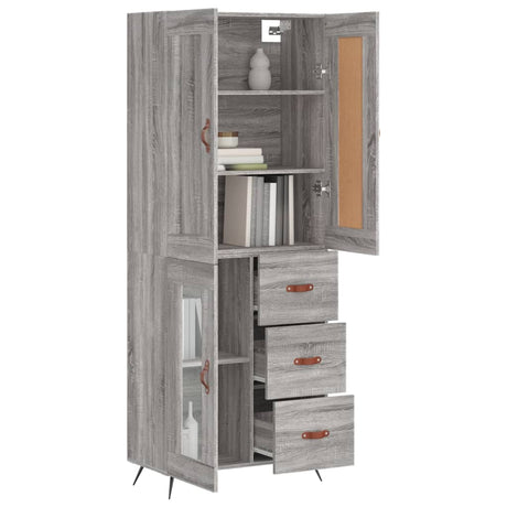 Highboard 69.5X34X180 Cm Engineered Wood