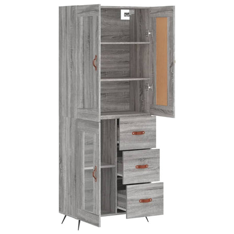 Highboard 69.5X34X180 Cm Engineered Wood