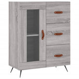 Highboard 69.5X34X180 Cm Engineered Wood