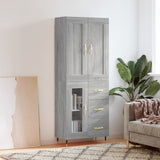Highboard 69.5X34X180 Cm Engineered Wood