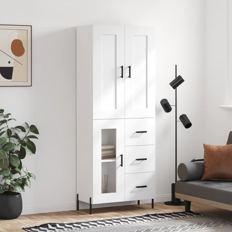 Highboard 69.5X34X180 Cm Engineered Wood