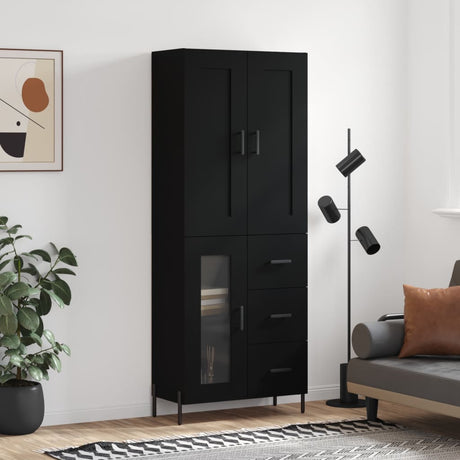 Highboard 69.5X34X180 Cm Engineered Wood