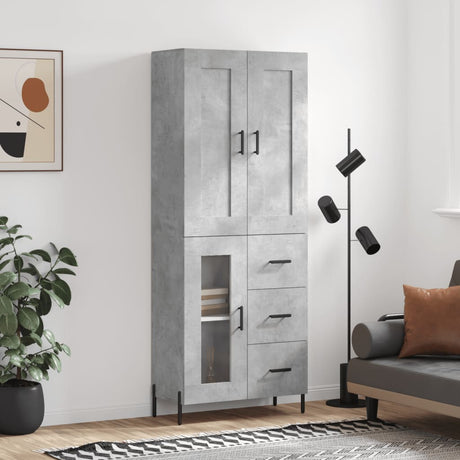 Highboard 69.5X34X180 Cm Engineered Wood