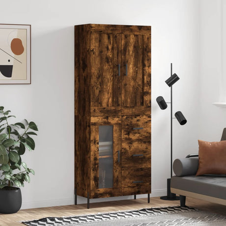 Highboard 69.5X34X180 Cm Engineered Wood