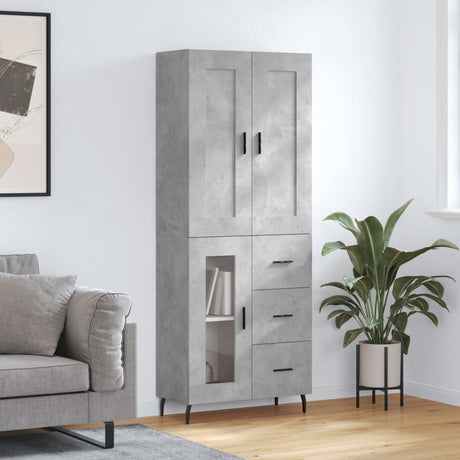 Highboard 69.5X34X180 Cm Engineered Wood