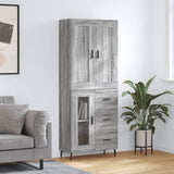 Highboard 69.5X34X180 Cm Engineered Wood