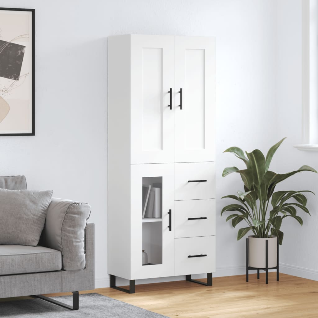 Highboard 69.5X34X180 Cm Engineered Wood